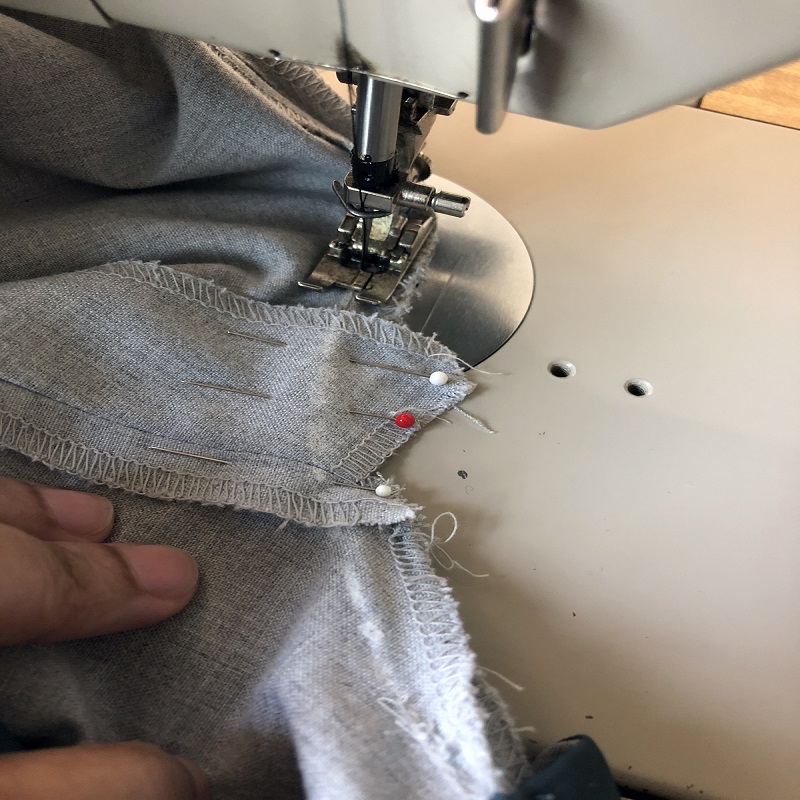 How to hem dress pants with sewing machine?