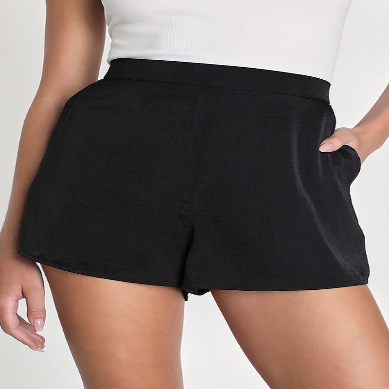 high waisted black shorts