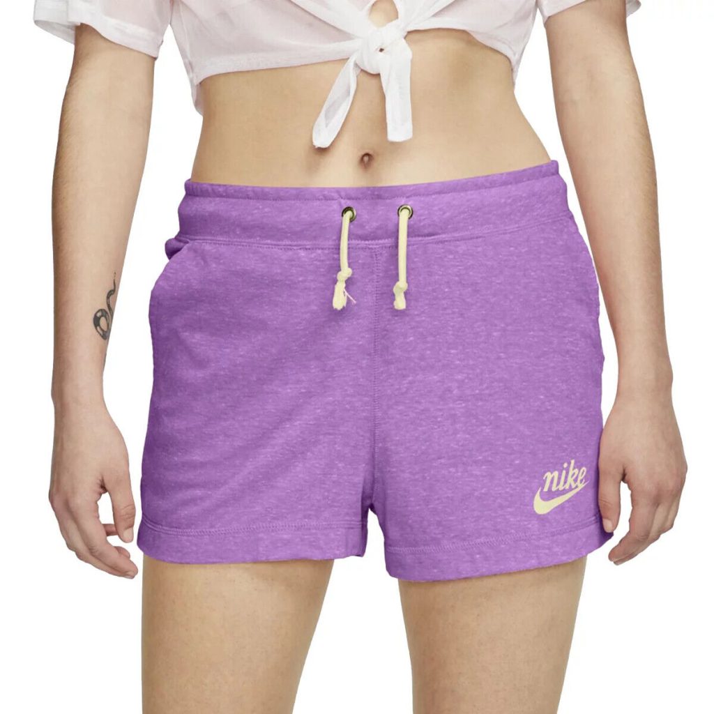 purple nike shorts