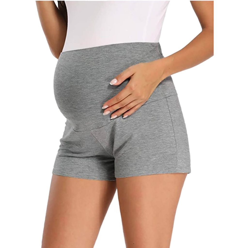 Maternity athletic shorts