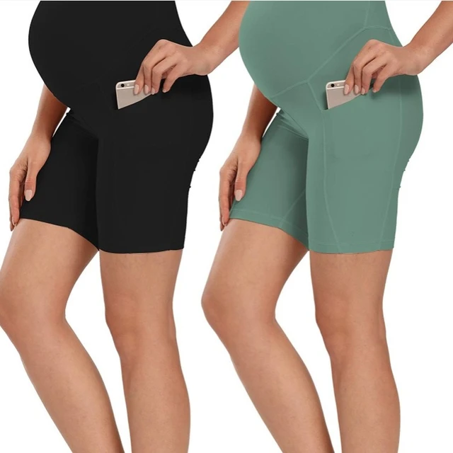 Maternity athletic shorts