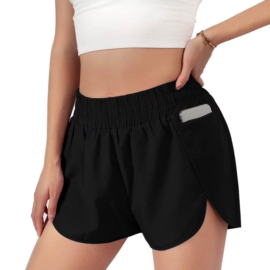 Women's athletic shorts with pockets