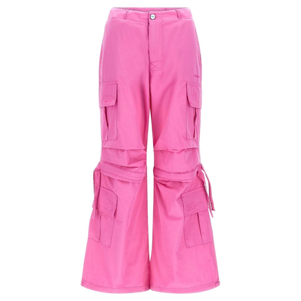 Hot pink cargo pants