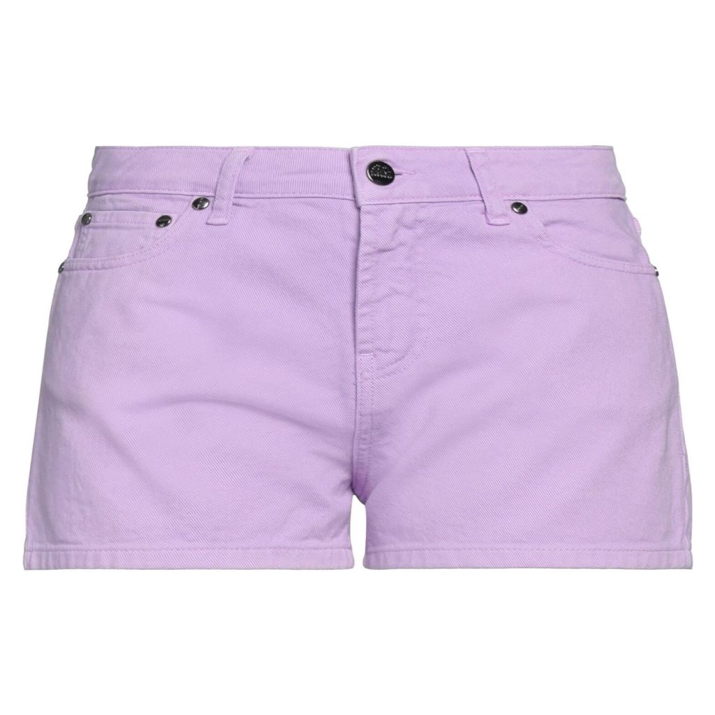 Purple jean shorts