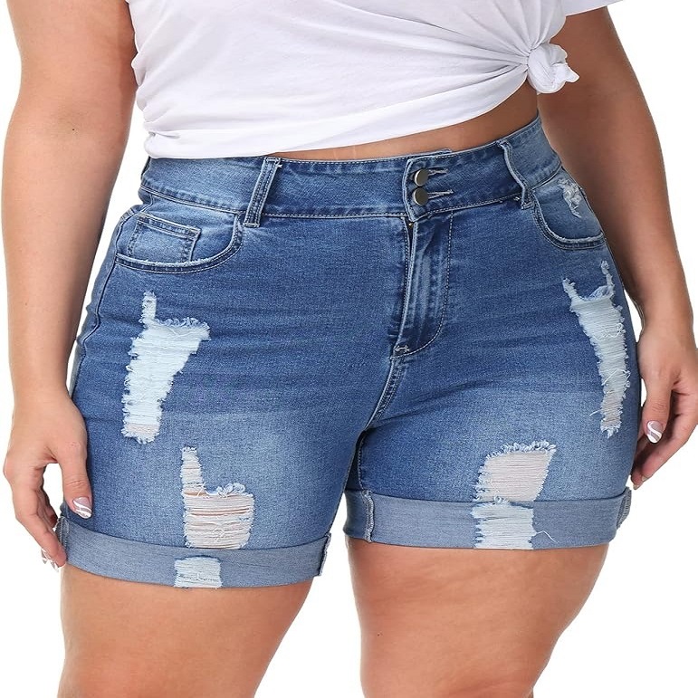 Plus Size Jean Shorts – Denim Shorts for Summer