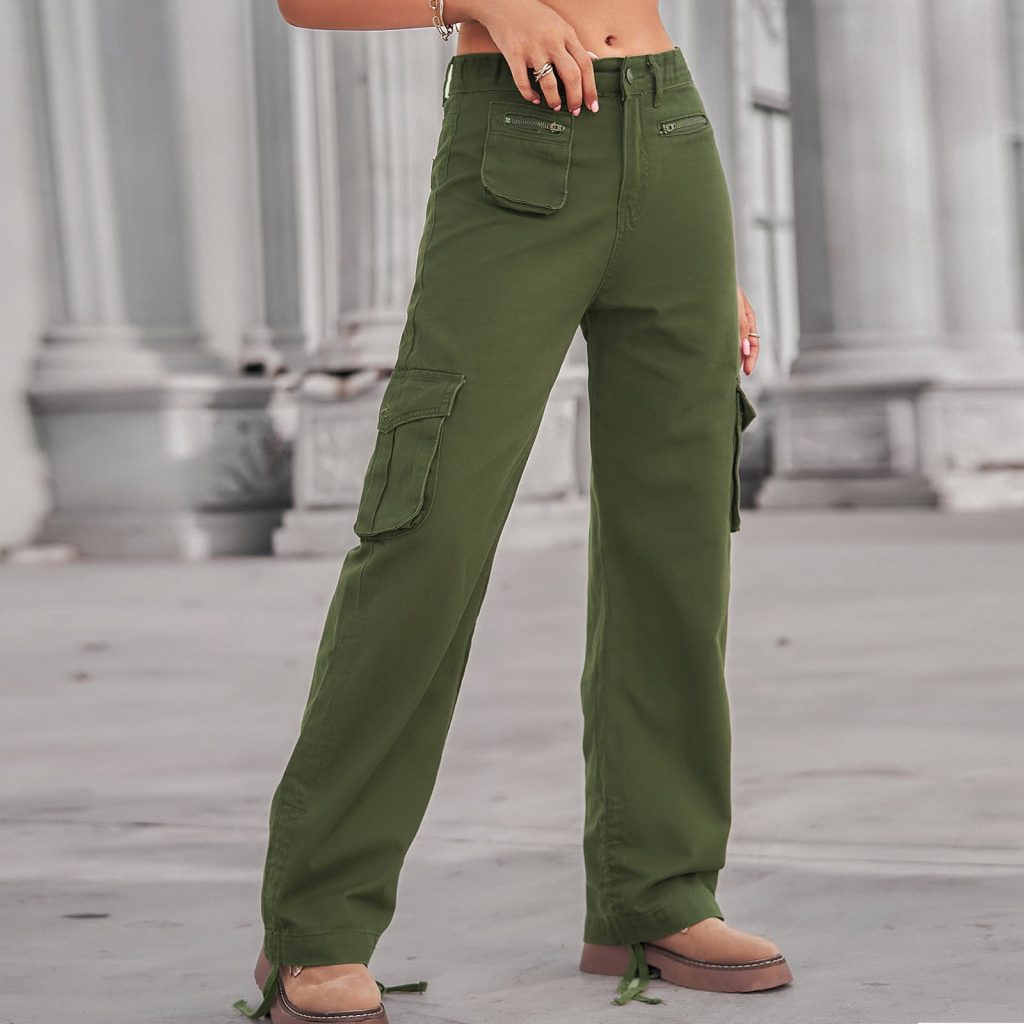 green cargo pants