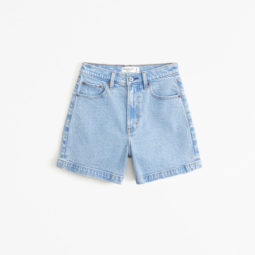 High waisted jean shorts