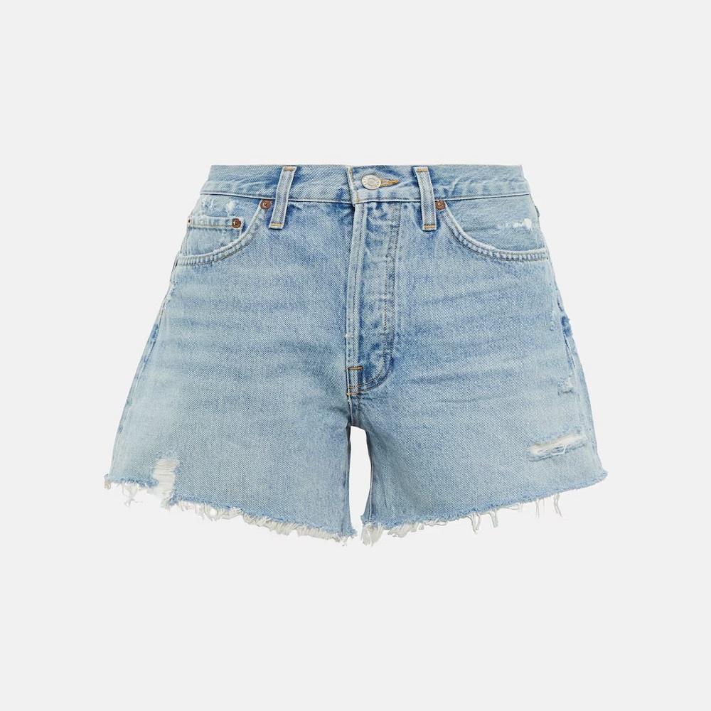 Mid rise jean shorts