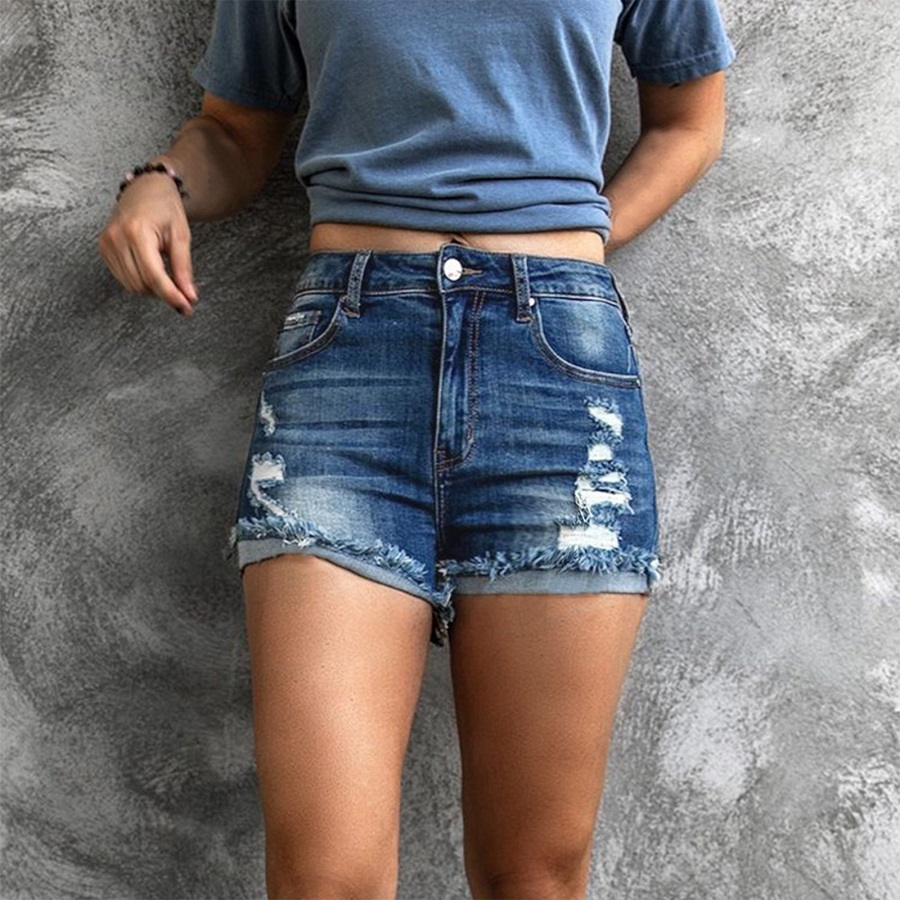 Dark Blue Jean Shorts – Stylish Women’s Shorts for Summer