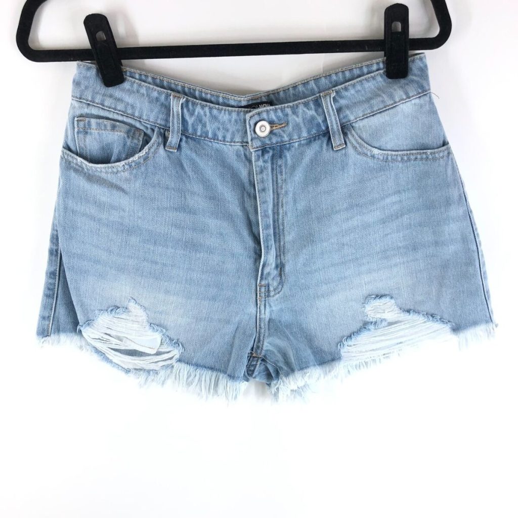 light jean shorts