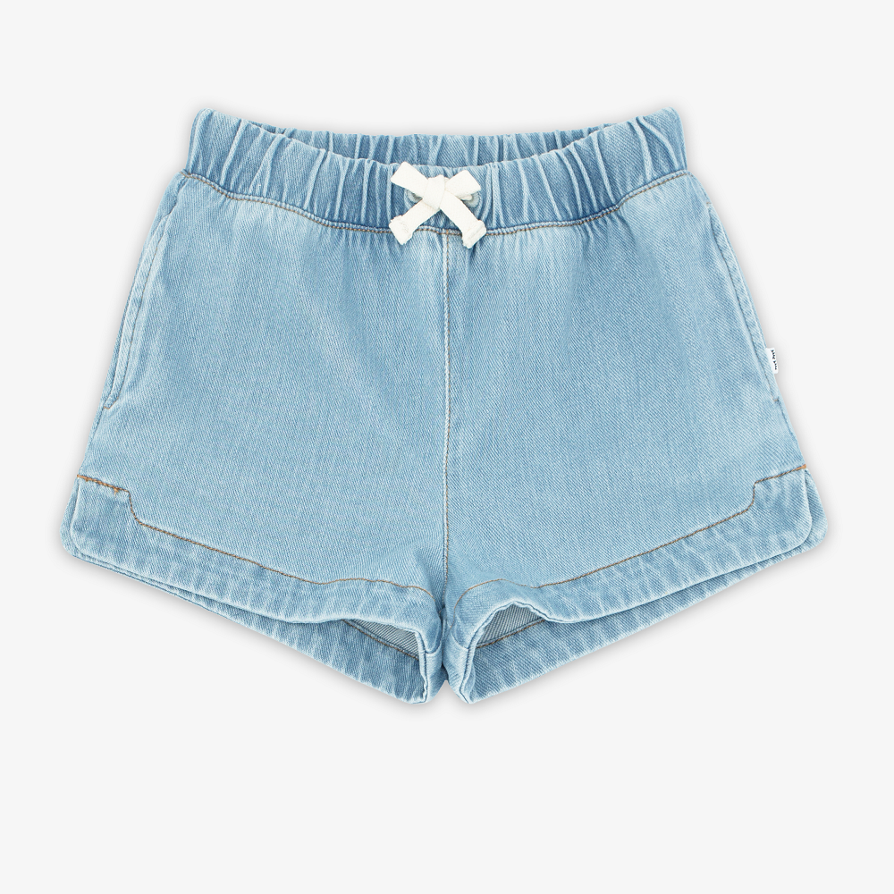 light wash jean shorts