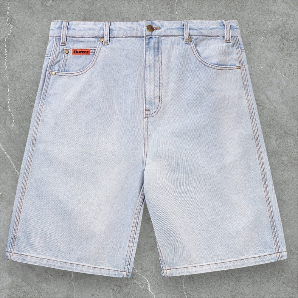 light jean shorts