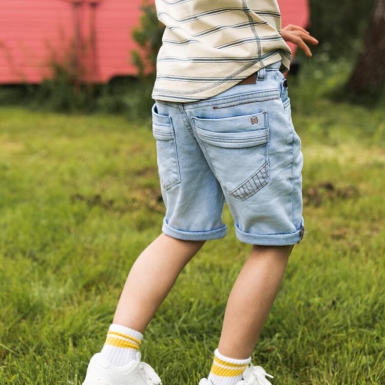 light jean shorts