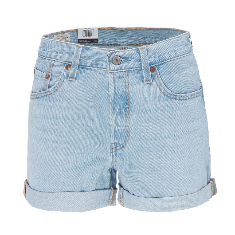 light wash jean shorts