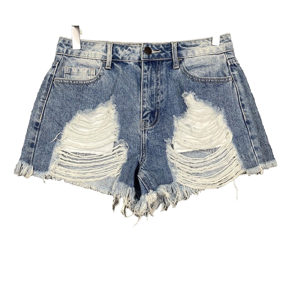 high rise jean shorts