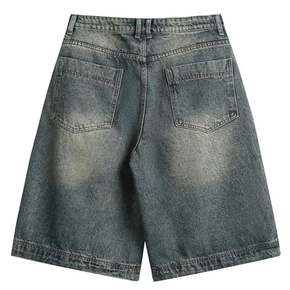 oversized jean shorts